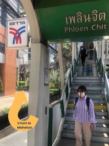 BTS Phloenchit directions to Zahara Salon Bangkok